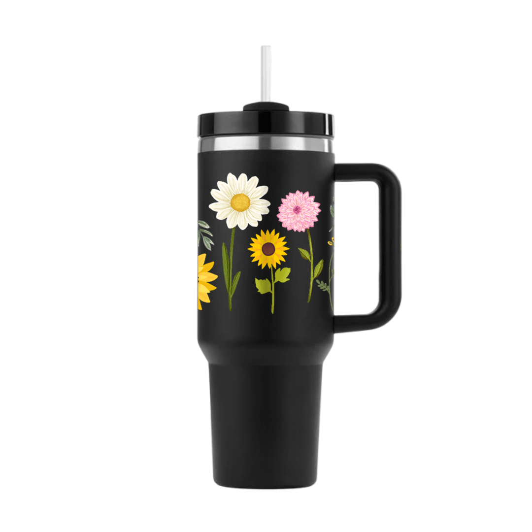FloraCup™ Tumbler with Straw & Lid - Memories InsiteFLORACUP TUMBLER ( BLACK STAN-)